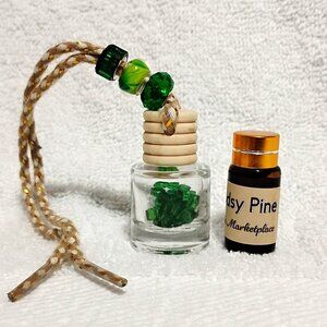Auto Air Freshener • Hanging Refill Diffuser "Woodsy Pine" FREE OIL